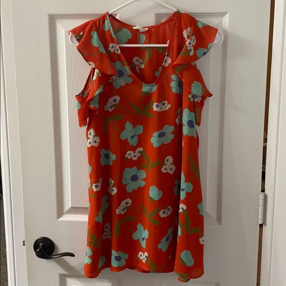 Flowy orange blouse